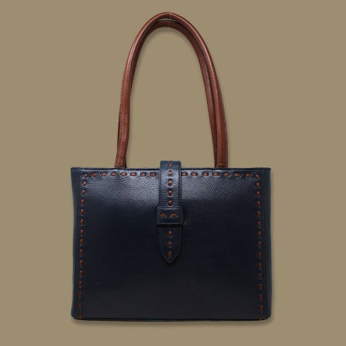 Mary Blue Genuine Leather Handbag for women Gs